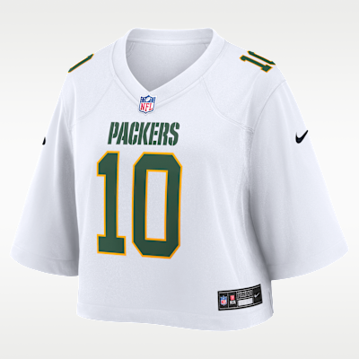 Jordan Love Green Bay Packers Women's Nike NFL Cropped Tundra Game